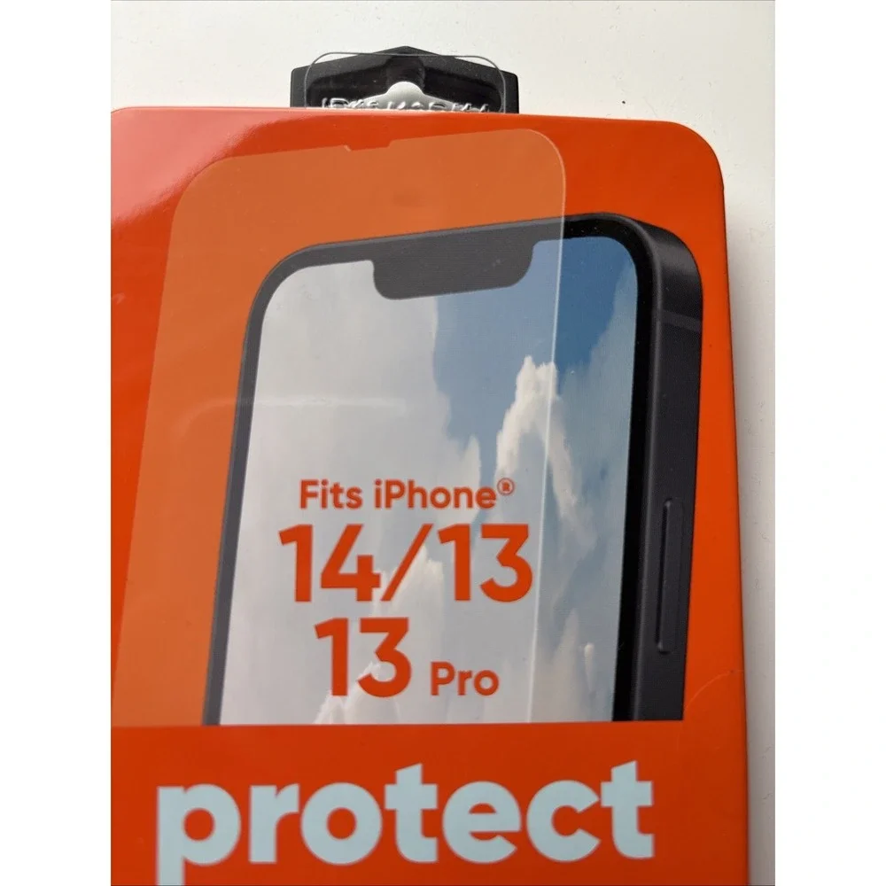 Protect Onn.‎ Glass Screen Protector For Iphone 14/13 13 Pro Open Box NEW